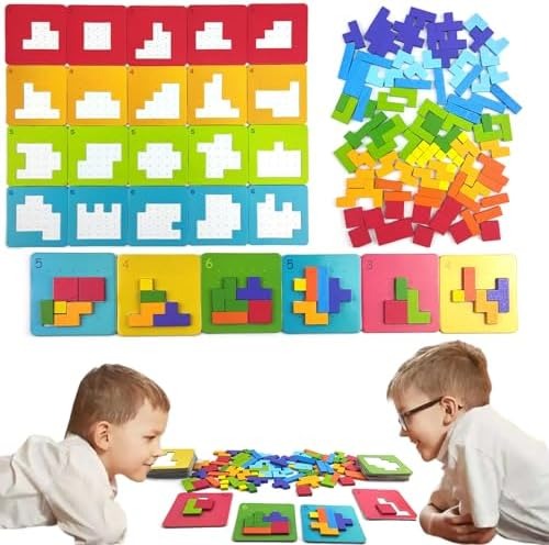 128 PCS Intelligent Puzzle Game for Kids