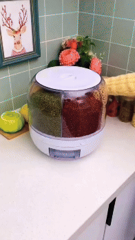 360° Rotating Grain Storage Dispenser