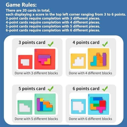 128 PCS Intelligent Puzzle Game for Kids