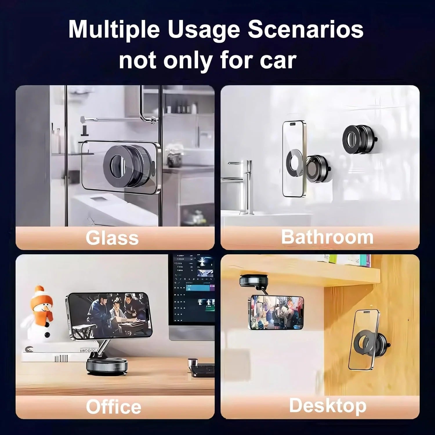 Vacuum Suction Magnetic Phone Holder | حامل هاتف مغناطيسي بتقنية الشفط