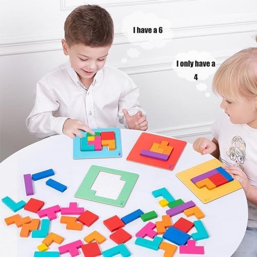 128 PCS Intelligent Puzzle Game for Kids