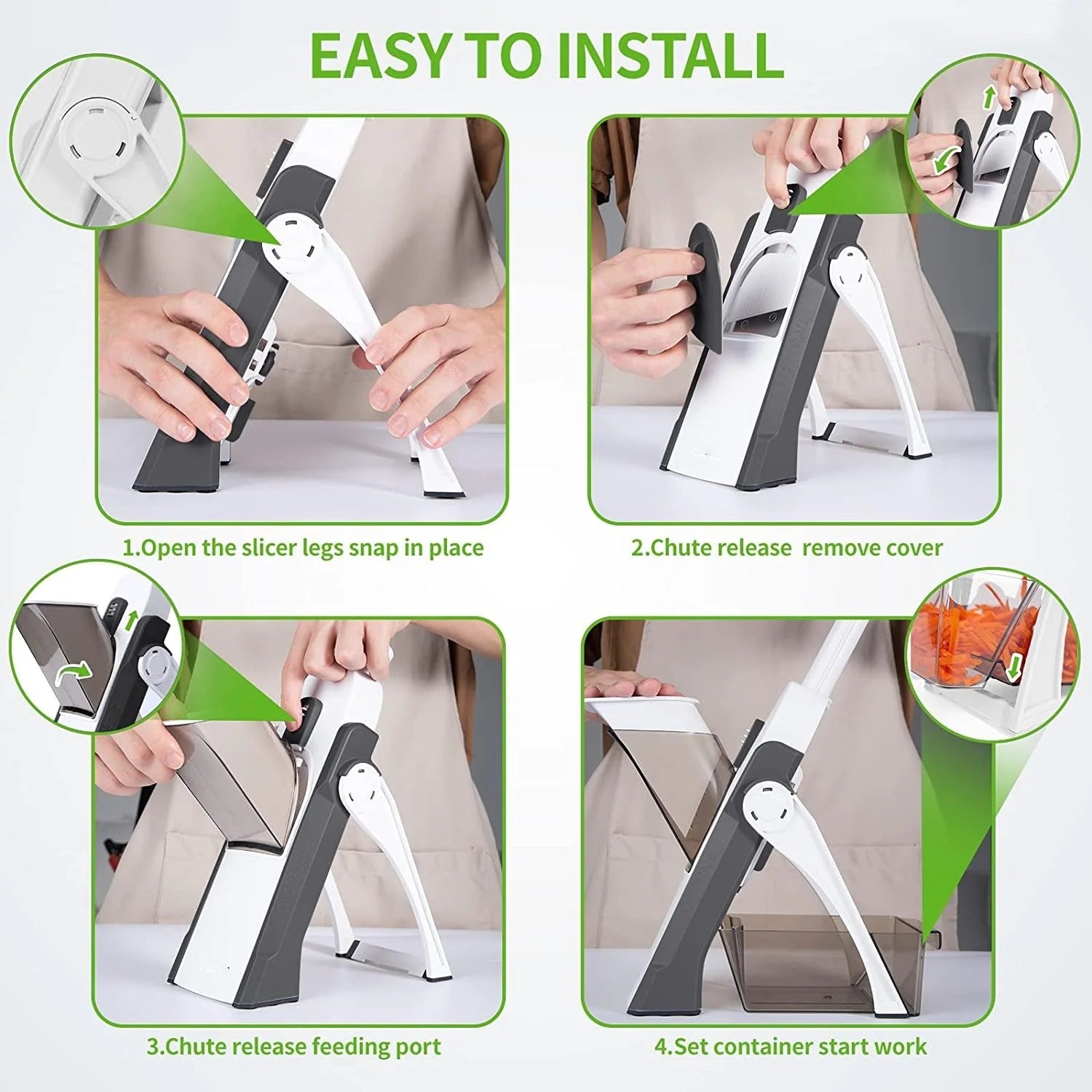 4-in-1 Safe Mandoline Vegetable Slicer