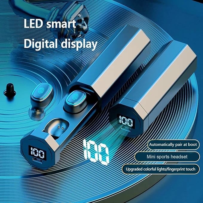 True Wireless Earbuds with Digital LED Display