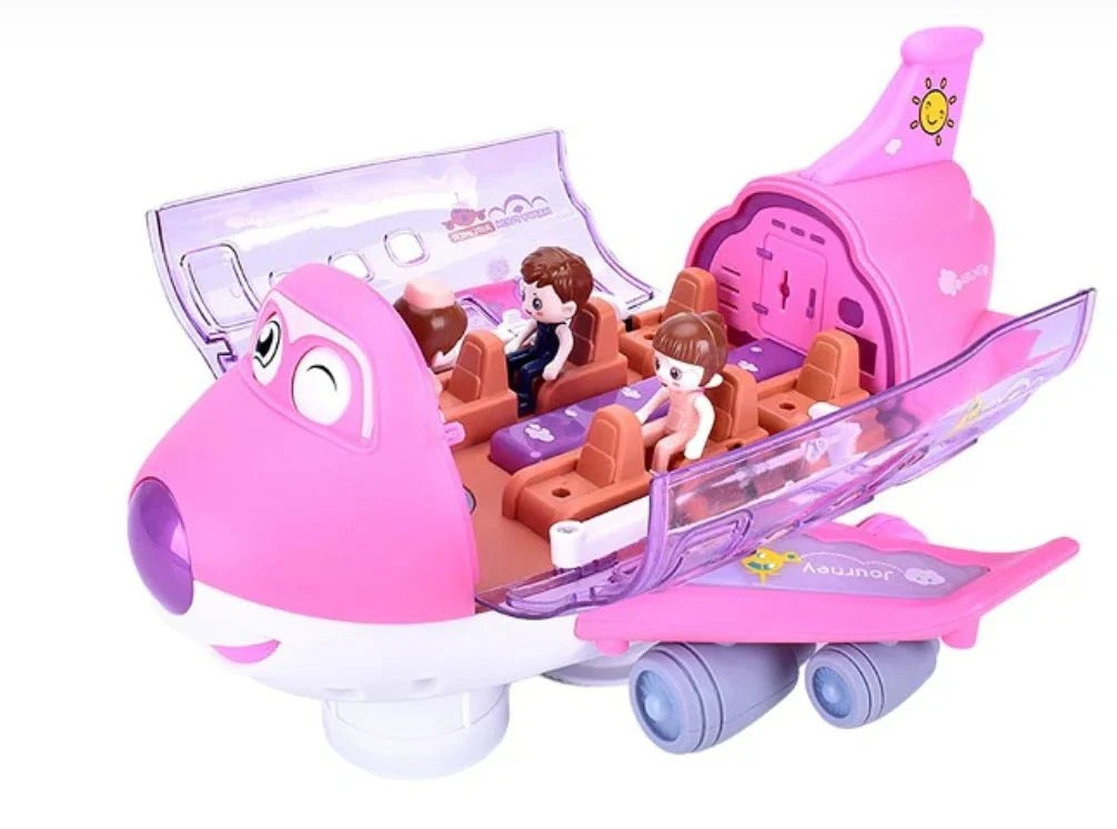 360° Rotating Gear Airplane Toy with Lights &amp; Music
