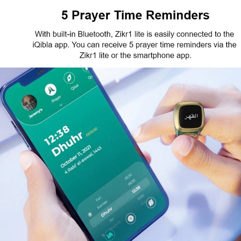 Zikr Smart Ring with Digital Tasbeeh Counter