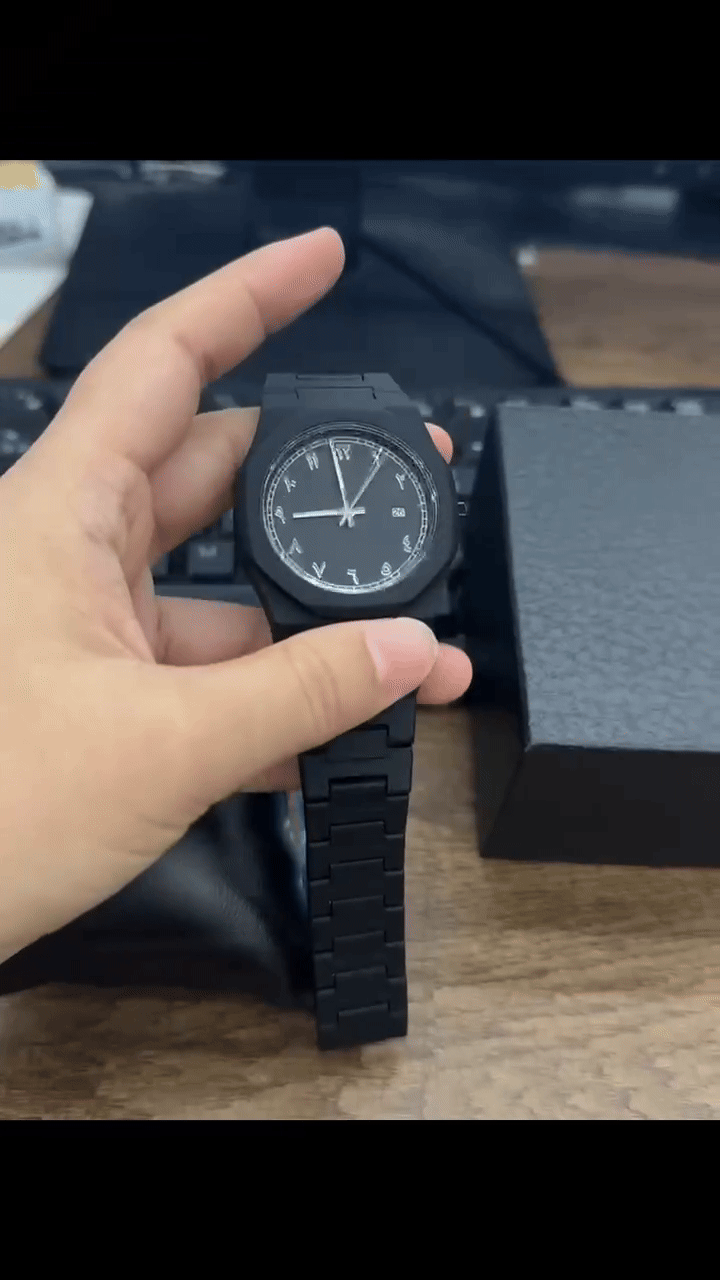 Stainless Steel Arabic Dial Watch