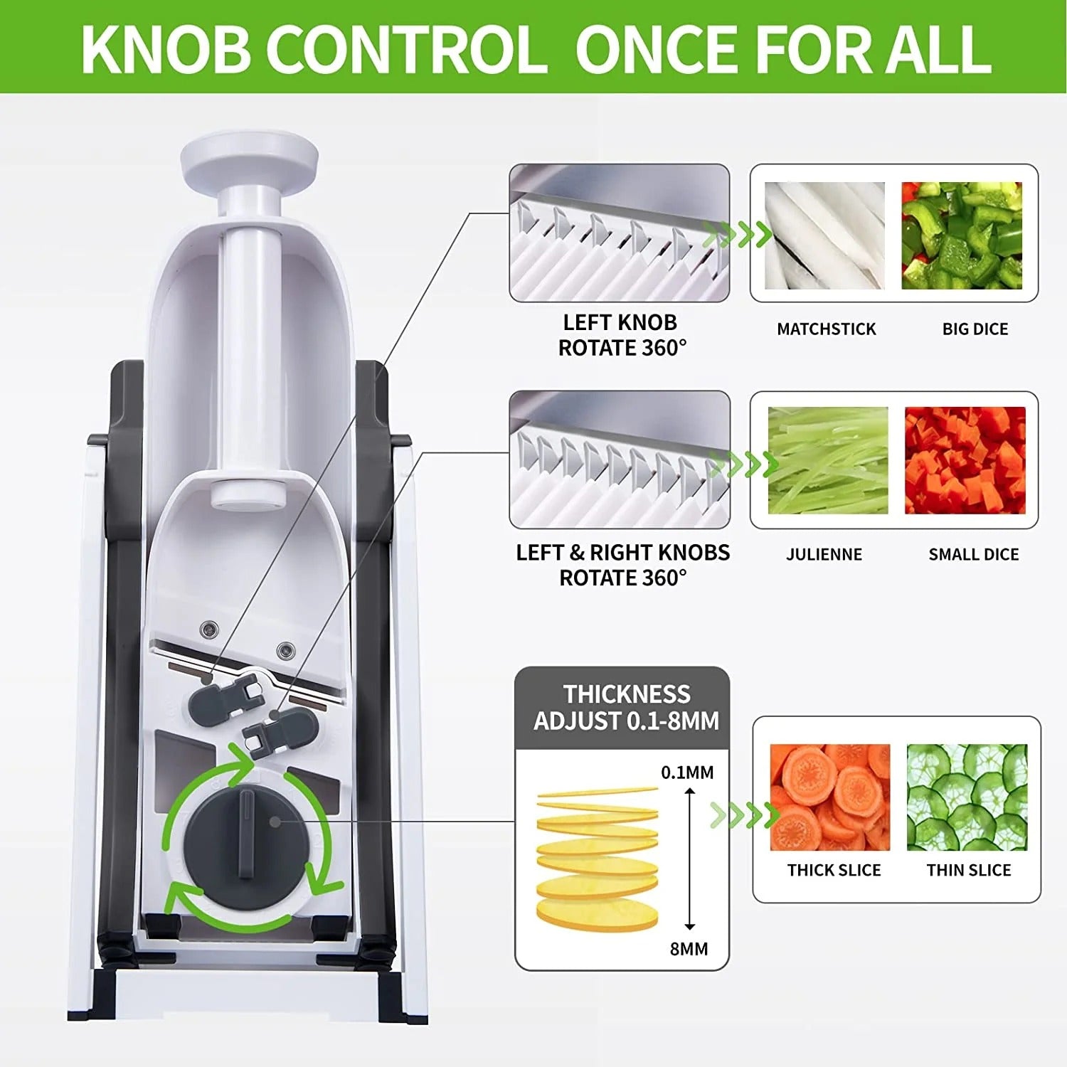 4-in-1 Safe Mandoline Vegetable Slicer