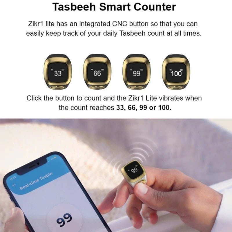 Zikr Smart Ring with Digital Tasbeeh Counter
