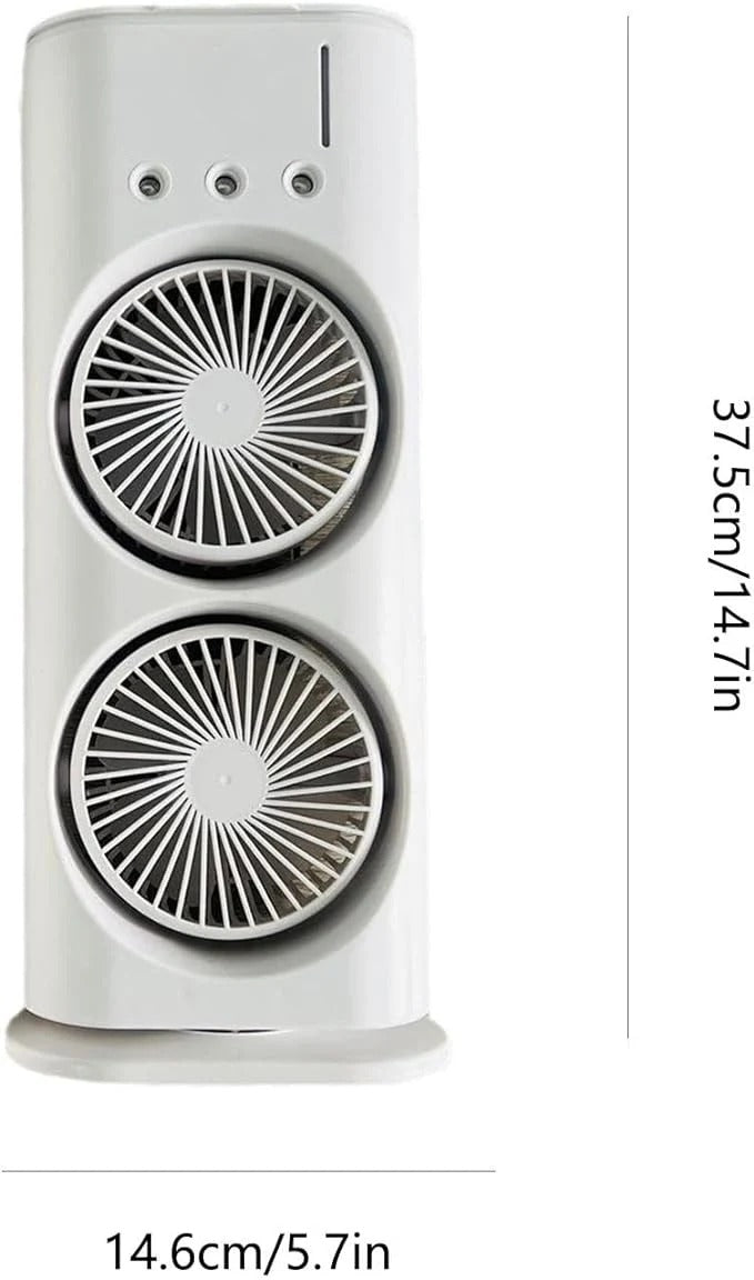 Double-Ended Spray Fan with Cooling Mist
