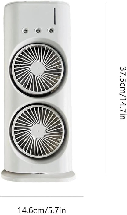 Double-Ended Spray Fan with Cooling Mist
