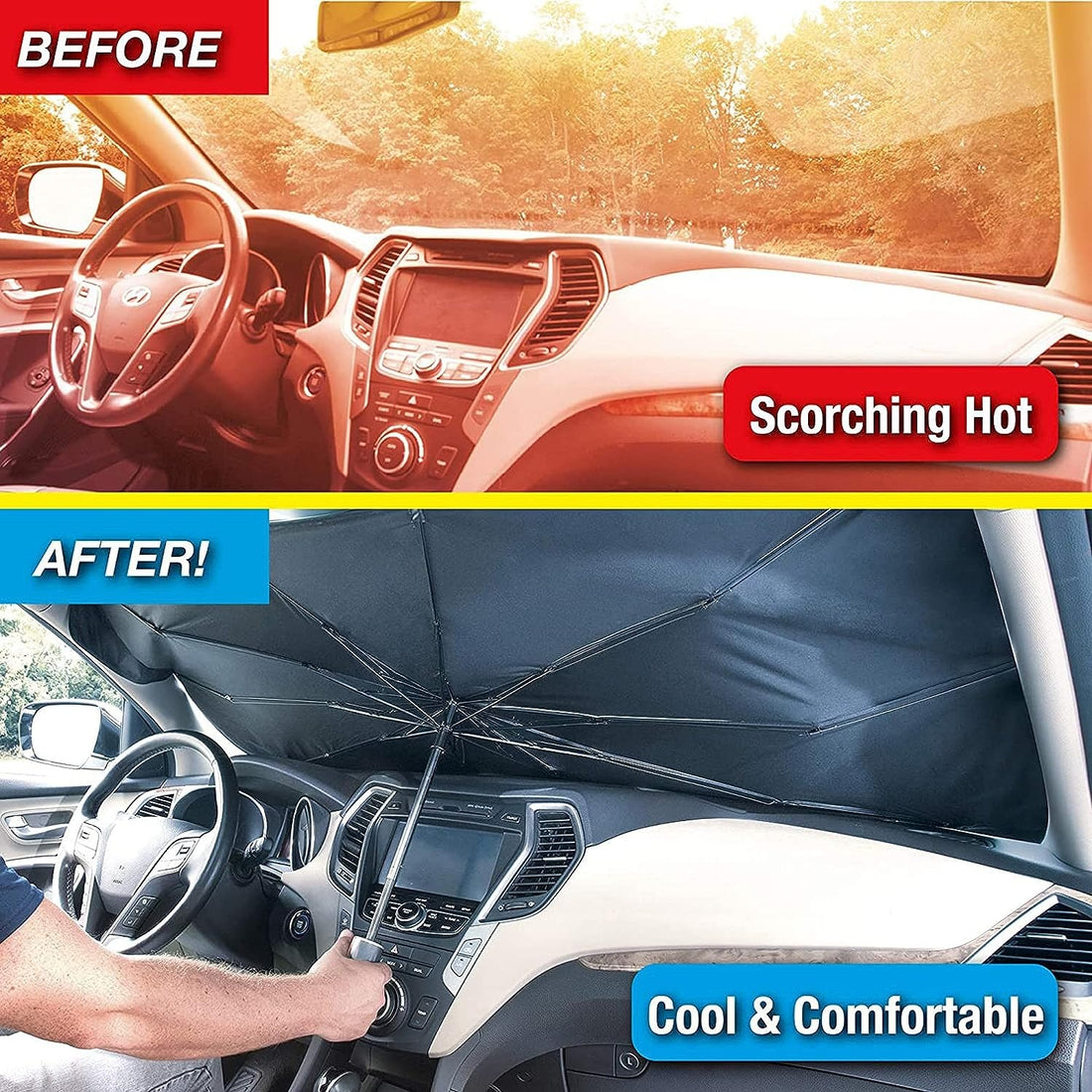 Foldable Car Sun Shade Umbrella