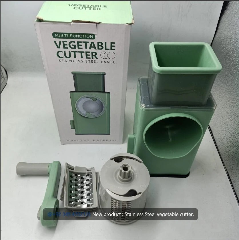3-in-1 Rotary Stainless Steel Vegetable Slicer