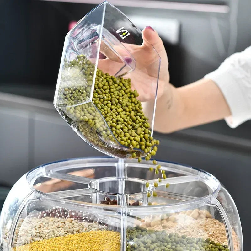 360° Rotating Grain Storage Dispenser